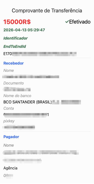 comprovante de saque via pix em cassino online