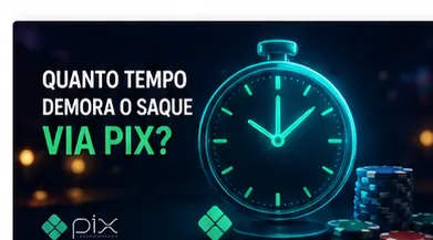 Quanto tempo demora saque PIX em cassino online